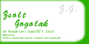 zsolt gogolak business card